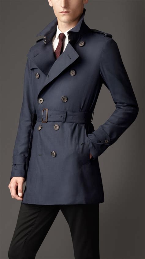 burberry trench coat men slim|burberry cashmere trench coat men's.